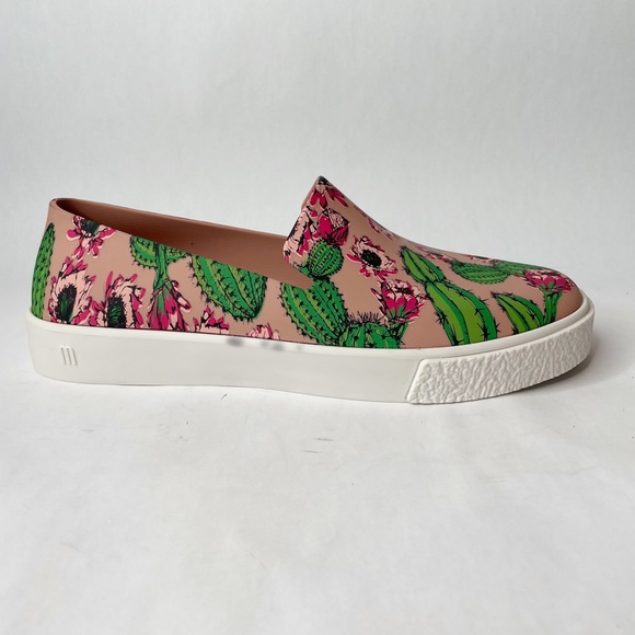 Melissa Ground Lil Cactus Printed Slip-On Sneaker Size 8 - Picture 5 of 10